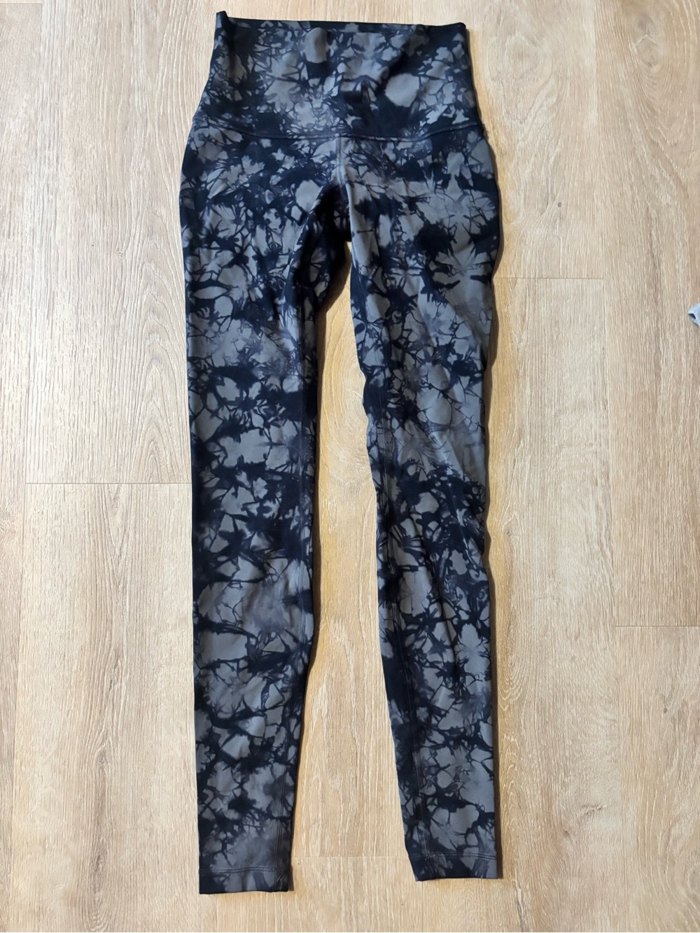 lululemon athletica Black Tie-Dye Kids Leggings